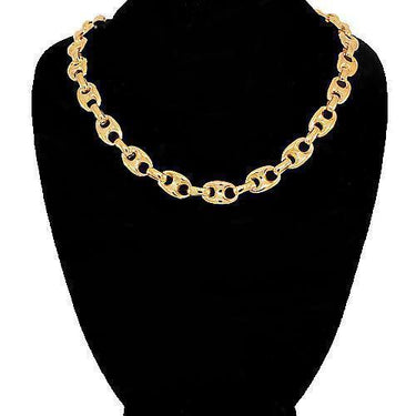 14K Yellow Gold Fancy Chain 7 mm